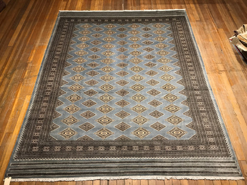 Jaldar Bokhara, 100% Hand-knotted Fine Wool Pile Rug, 8.1×10