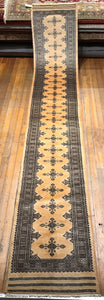 Chira Bokhara, 100% Hand-knotted Wool Pile, 15.5×2.7