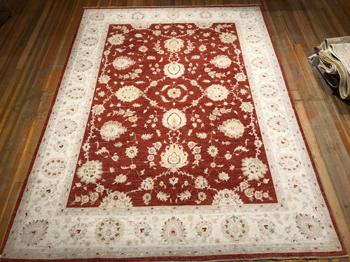 Mushad, Hand-knotted, Natural Dyes, Hand-spun Wool, 12×9