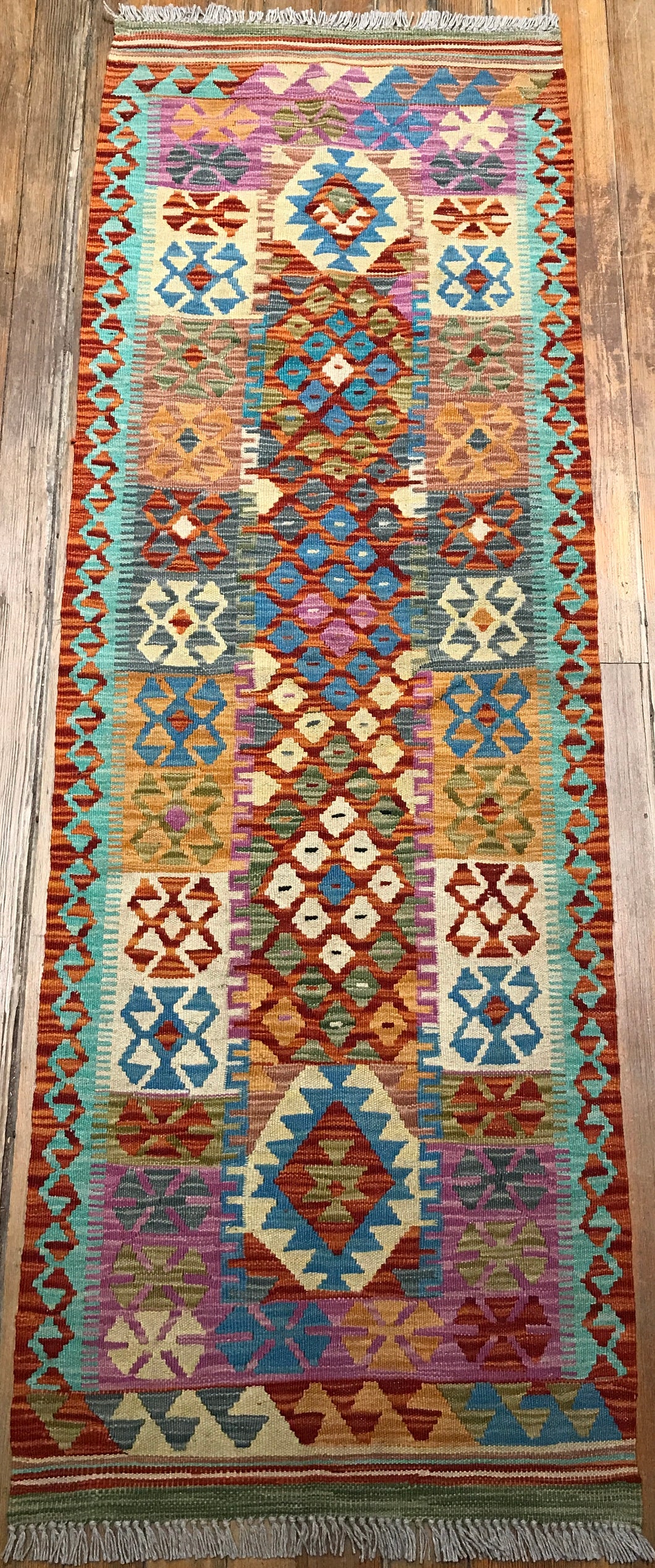 Kalim Natural Dye / Hand Spun Fine Wool. 6’.3” x 2’.2”