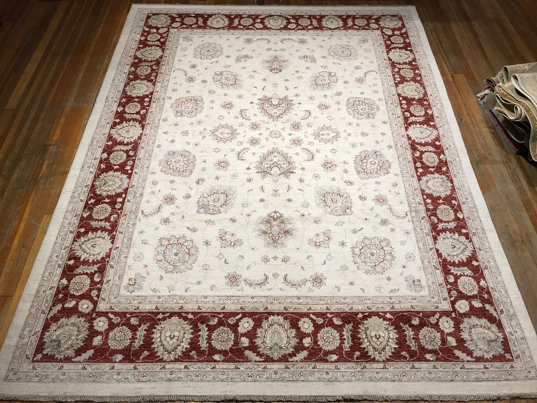 Mushad, Hand-knotted, Natural Dyes, Hand-spun Wool, 11.9×9.1