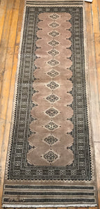 Jaldar Bokhara, 100% Hand-knotted Fine Wool Pile Rug, 8.4×2.6