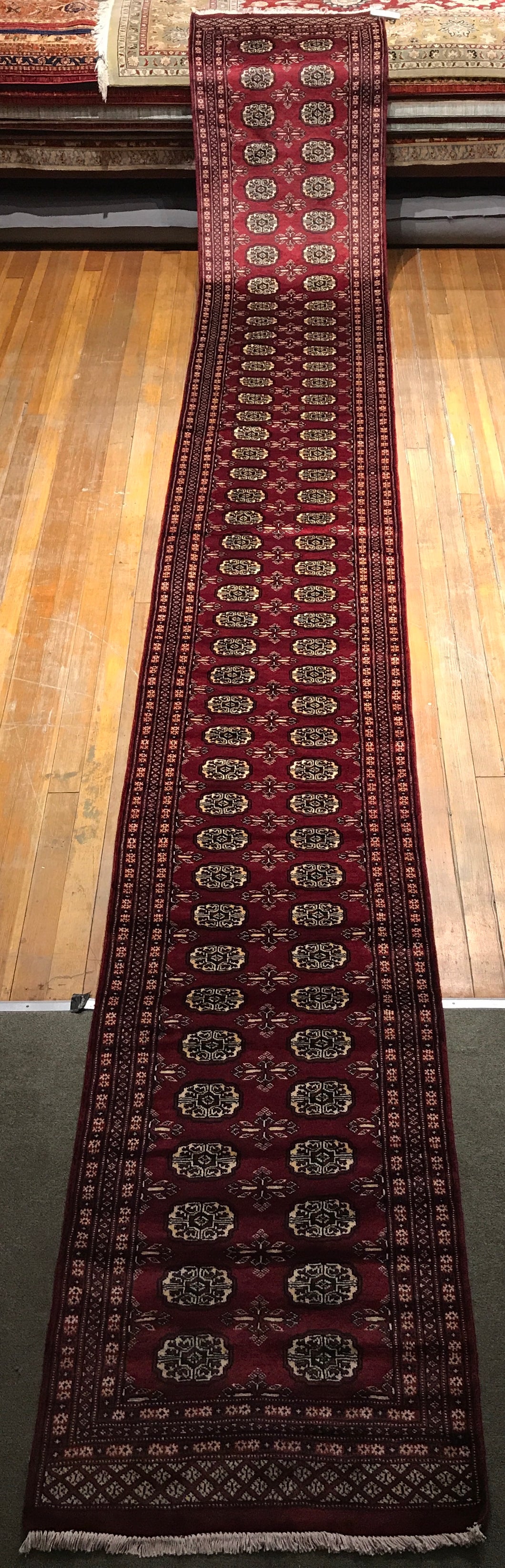 Mori Bokhara, 100% Hand-knotted Wool Pile, 19.6×2.7