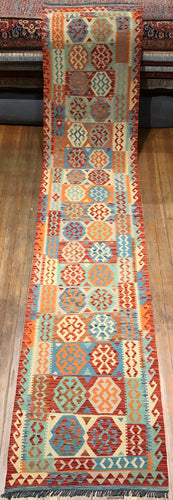 Kalim Runner Natural Dye / Hand SpunFine Wool Kalim. 13’.2” x 2’.9”
