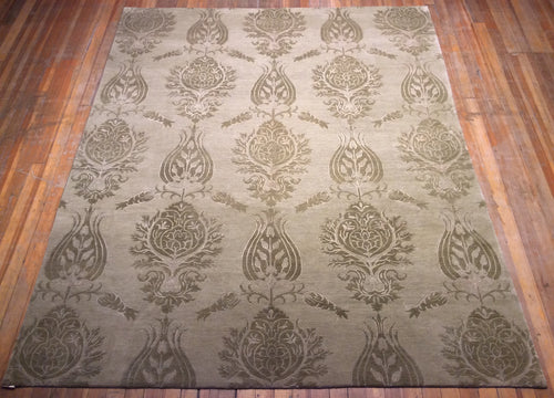 Arts and crafts Hand Knotted 100% wool Pile Rug. 10′ x 7′.8″