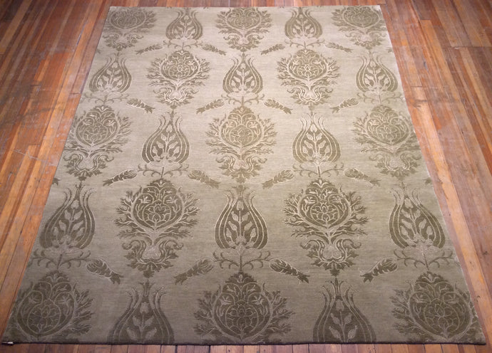 Arts and crafts Hand Knotted 100% wool Pile Rug. 10′ x 7′.8″
