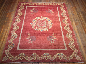 Kholton Natural dyes / hand spun wool rug. 10′.6″ x 8′.1″