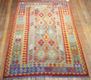 Flat Weave Vegetable Dye Kalim Rug 8′.1″ x 6′.2″