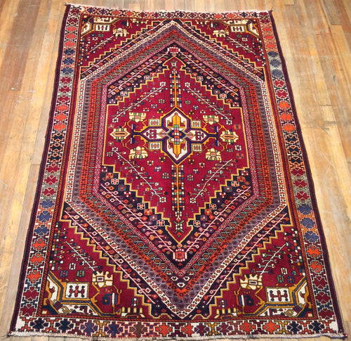 Persian Shiraz Tribal Rug 8′.4″ X 5′.6″