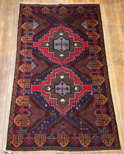 Meshkin Baluchi Tribal Rug &' x 4