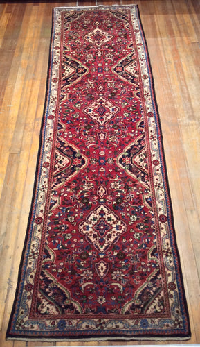 S. Antique Persian Lillihan Rug 12’10” x 3′.7″